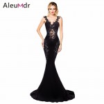 Aleumdr 2017 Women Lace Mermaid Dress Long Elegant Off Shoulder Maxi Dresses For Party Evening LC61353 Vestidos De Noche Largos