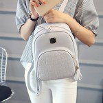 Alligator Pattern Girl School Bags For Teenagers  Women Small Backpack Black Leather Women's Backpacks Fashion Female Backpacks