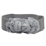 Amazing Fashion Double Rose Flower Buckle Elastic Waist Belt Lady Waistband