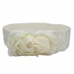 Amazing Fashion Double Rose Flower Buckle Elastic Waist Belt Lady Waistband