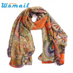Amazing Fashion Women Girl Chiffon Printed Silk Long Soft Scarf Shawl Scarves Free Shipping