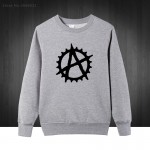 Anarchy Cog BMX New Fashion Men's Hoodies Fanny Men Sweatshirt Cotton Man Clothing Free Shipping Plus Size 2016 Autumn Winter