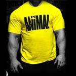 Animal print tracksuit t shirt muscle shirt Trends in 2016 fitness cotton brand clothes for men bodybuilding Tee large XXL