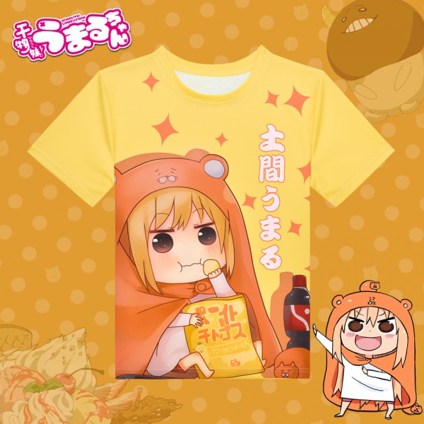 Anime Himouto! Umaru Chan T-shirt Kawaii Polyester T Shirt Summer Active Animation Men Women Clothing