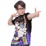 Anime Kantai Collection Kaga T-shirt Kancolle Polyester T Shirt Summer Active Otaku Men Women Tops