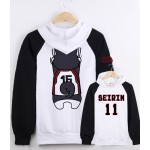 Anime Kuroko no Basuke SEIRIN Kuroko Tetsuya Jacket Sweatshirt Hoodie Coat Top pullover clothing hip hop sweatshirts