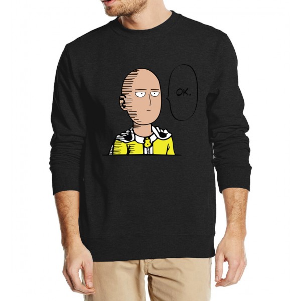 Anime One Punch Hero Saitama Oppai men sweatshirt hip hop style hoodies 2016 new autumn winter casual plus size harajuku hooded