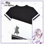 Anime Re: Life in a Different World from Zero T-shirt Emilia Polyester T Shirt Summer Active Fashion Men Women Clothing