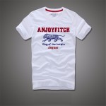 Anjoyfitch&kevin af 2016 summer t shirt men 100% cotton embroidery pattern short sleeve