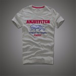 Anjoyfitch&kevin af 2016 summer t shirt men 100% cotton embroidery pattern short sleeve