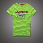 Anjoyfitch&kevin af 2016 summer t shirt men 100% cotton embroidery pattern short sleeve