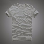 Anjoyfitch&kevin af t-shirt 100% cotton solid O-Neck short sleeve