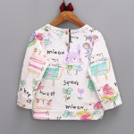 Artbao New spring autumn children top clothes fashion cartoon style kids girls tees&shirts 2-9T long sleeve shirts for girls