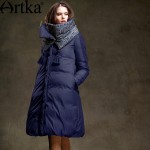 Artka Women's 2016 Winter Long Outerwear 90% Duck Down Coat Long-Sleeved Warm Down Coat Warm Long Quilted Jacket ZK15357D
