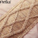 Artka Women's 2016 Winter Long Outerwear 90% Duck Down Coat Long-Sleeved Warm Down Coat Warm Long Quilted Jacket ZK15357D