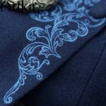 Artka Women's Autumn New Vintage Elegant Embroidery Wool Coat Bi-layered Front-opening Cinch Waist  Woolen Coat FA10149Q