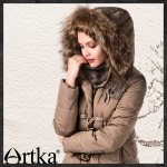 Artka Women's Autumn Winter Vintage Hooded Collar Long Sleeve Contrast Color Midi Pattern Thick Down Jacket YK12348D Artka Women's Autumn Winter Vintage Hooded Collar Long Sleeve Contrast Color Midi Pattern Thick Down Jacket YK12348D