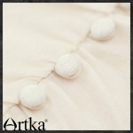 Artka Women's Summer Vintage V-Neck Dresses Elegant Lady White Lace Party Dress LA10958X