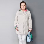 Astrid 2016 Women's Coat High Quality Spring Autumn Trench Coat Slim Hooded  Chain Big Size Fashion AY-1670