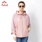 Astrid 2017 High Quitly Trench Coat for Women Plus Size Women Windbreaker Spring and Autumn Coat Big Size coat female AS-2797