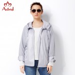 Astrid 2017 High Quitly Trench Coat for Women Plus Size Women Windbreaker Spring and Autumn Coat Big Size coat female AS-2797
