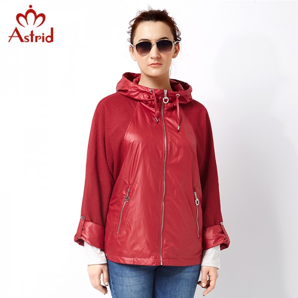 Astrid 2017 High Quitly Trench Coat for Women Plus Size Women Windbreaker Spring and Autumn Coat Big Size coat female AS-2797