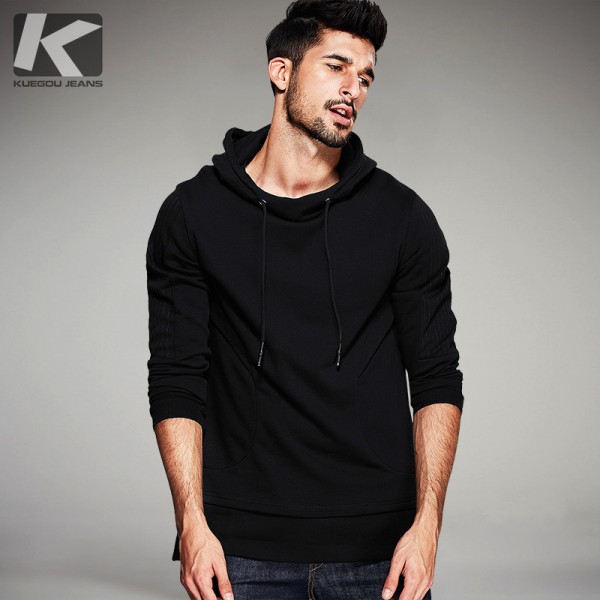 Autumn Mens Casual Hoodies Patchwork Black Pullover Man's Brand Clothing Male Wear Slim Hooded Clothes Tracksuits Tops