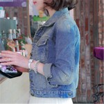 Autumn Spring Long Sleeve Women Denim Jacket Frayed Jeans Jacket Women Outerwear Womens Vintage Ripped Clothing Chaquetas Mujer
