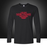 Autumn USCSS Nostromo Printed T-Shirt Cotton Prometheus Alien Weyland Yutani T shirt Mens Longt Sleeve Tee Tops Plus Size
