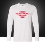 Autumn USCSS Nostromo Printed T-Shirt Cotton Prometheus Alien Weyland Yutani T shirt Mens Longt Sleeve Tee Tops Plus Size