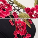 Autumn Vintage Elegant Flower Embroidered Bodycon Women Dress Retro Rockabilly Exquisite Floral  Embroidery Pencil Dresses EB330