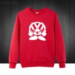 Autumn Winter Brand VW FACE Volkswagen Auto Printed Hoodies Graphic Tees Mens Sweatshirts Cotton O Neck Pullover