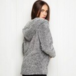 Autumn Winter Fashion Women Fax Far Hooded Coats Mixed Color Outerwears