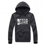 Autumn Winter Men Hoodies Full Sleeve Overcoat Fashion STAR Labs black Male Street Skateboard Sweatshirt Boys Personalized Men 