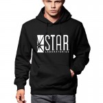Autumn Winter Men Hoodies Full Sleeve Overcoat Fashion STAR Labs black Male Street Skateboard Sweatshirt Boys Personalized Men 