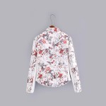 Autumn Winter New Women Fashion Floral Print High Quality Quilted Jacket, Female Vintage Elegant Slim Cotton Baseball Jackets 