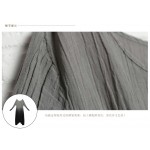 Autumn elegant literary 35%cotton 65%linen loose Mori Girl long sleeve dress plus size dress expansion Gradient dress4 colors
