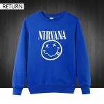 Autumn winter 3D men printed fashion nirvana Hondies 100% cotton round collar casual men's sweatshirt New brand male pullover