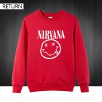 Autumn winter 3D men printed fashion nirvana Hondies 100% cotton round collar casual men's sweatshirt New brand male pullover