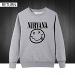 Autumn winter 3D men printed fashion nirvana Hondies 100% cotton round collar casual men's sweatshirt New brand male pullover