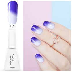 Azure 12ML Temperature Chameleon Nail Gel Polish Thermal Color Change UV GeL Nail Soak Off Gel Nail Polish Changing Color Gel