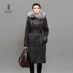 BASIC  EDITIONS Womens Winter Long Slim Parka 3M Thinsulate Warm Parka Clothing Large Fur Collar Jacket - 14W-14