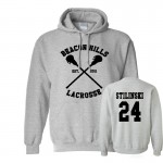 BEACON HILLS LACROSSE Maroon Hoodie Wolf Stiles Stilinski Teen 24 Tracksuits Pullovers Cheap Crewnecks Sweatshirts Moleton