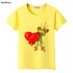 BGtomato New!! Naughty Frog 3D T shirt women originality lovely cartoon 3D shirts Hot sale Brand good quality casual tops