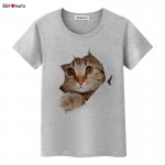 BGtomato Super cute 3D little cats t shirt women lovely cool summer shirts Good quality comfortable casual tops brand shirts