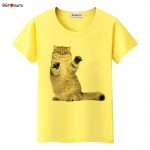 BGtomato Super cute 3D little cats t shirt women lovely cool summer shirts Good quality comfortable casual tops brand shirts