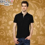 BIG GUY Plus Size 4xl 5xl 6xl Polo Shirt Men 2017 Short Sleeve Mens Polos Male Polo Wear White Black Grey Blue 323