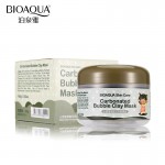 BIOAQUA Brand Skin Care Oxygen Bubbles Carbonate Mud Mask Acne Blackhead Treatment Hydrating Moisturizing Facial Masks 100g