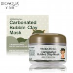 BIOAQUA Brand Skin Care Oxygen Bubbles Carbonate Mud Mask Acne Blackhead Treatment Hydrating Moisturizing Facial Masks 100g