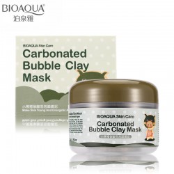 BIOAQUA Brand Skin Care Oxygen Bubbles Carbonate Mud Mask Acne Blackhead Treatment Hydrating Moisturizing Facial Masks 100g